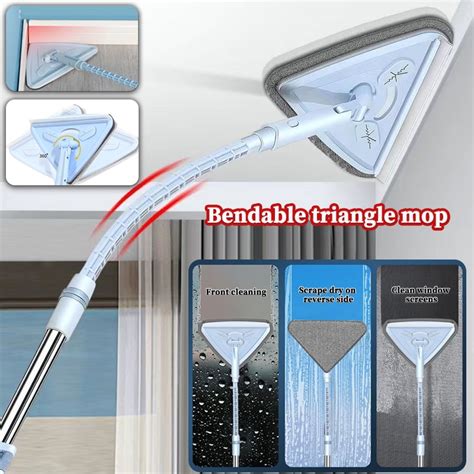 Bendable Triangle Mop Window Cleaner Multipurpose Duster Degree