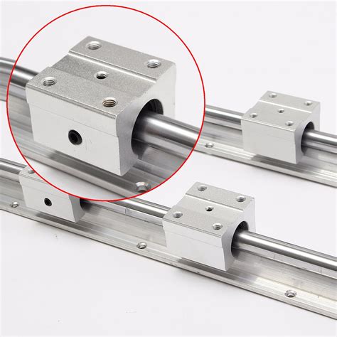 Pcs Sbr Mm Linear Bearing Slide Rails Linear Guide Pcs Sbr Uu