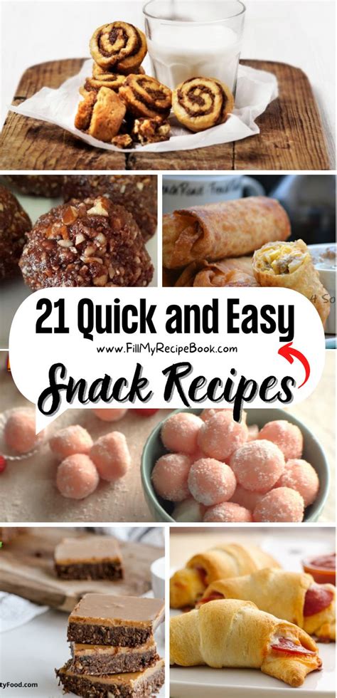 Quick And Easy Snack Recipes Comida