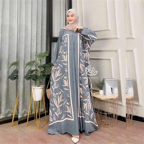 Jual New Nara Home Kaftan Bahan Rayon Super Jumbo Xxxl Baju Muslimah