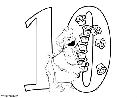 number   kid coloring page