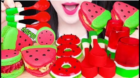 Asmr Watermelon Jelly Edible Spoon Edible Shot Glass Watermelon