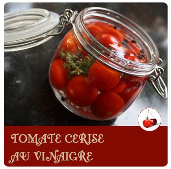 Tomate Cerise Au Vinaigre Conserve