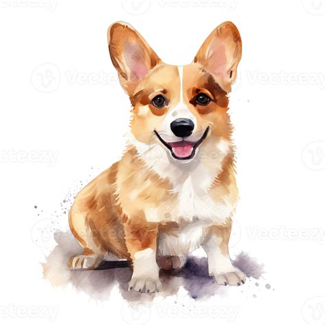 Cute Corgi Dog Illustration 24533531 Png