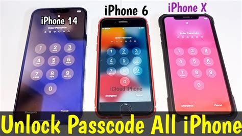 Unlock Passcode 3 Different Models IPhone New Method Unlock IPhone If