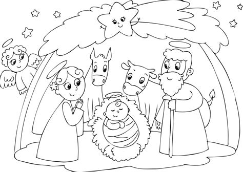 Disegni Presepe Da Colorare Cerca Con Google Nativity Coloring