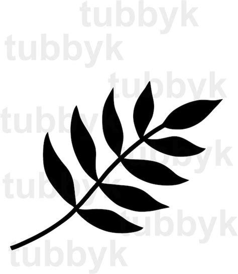 Silhouette Leaves Svg Files File For Diy T Shirt Mug