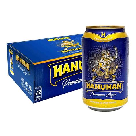 Hanuman Permium Lager Beer 4 Vol 12 X 330ml