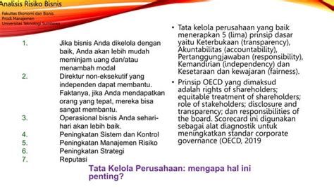 Tata Kelola Perusahaan Risk Management PPT