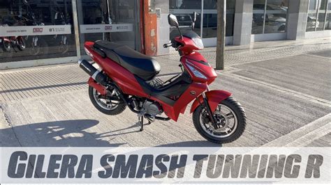 Gilera Smash Tunning Rojo Coral Mate Restyling Ficha Tecnica