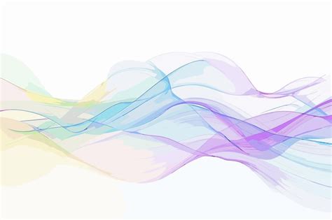 Premium Vector Blue Smoke Abstract On White Backgroundflowing Lines