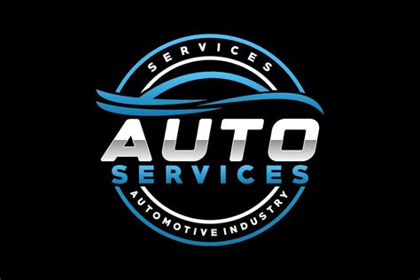 Auto Style Car Logo Design With Concept Sports Vehicle Icon Silhouette