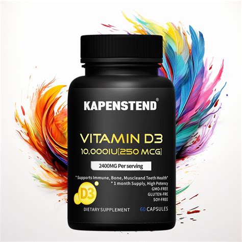 Jual Kapsul Vitamin D3 10000 Iu Untuk Fungsi Otot Yang Sehat Suplemen