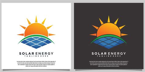 Sun Solar Energy Logo Design With Solar Panel Tech 19497178 Vector Art At Vecteezy