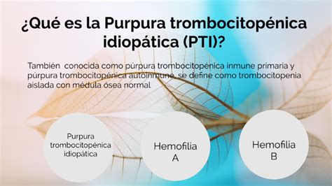 Purpura trombocitopénica by Nicolas AMADOR MEJIA on Prezi