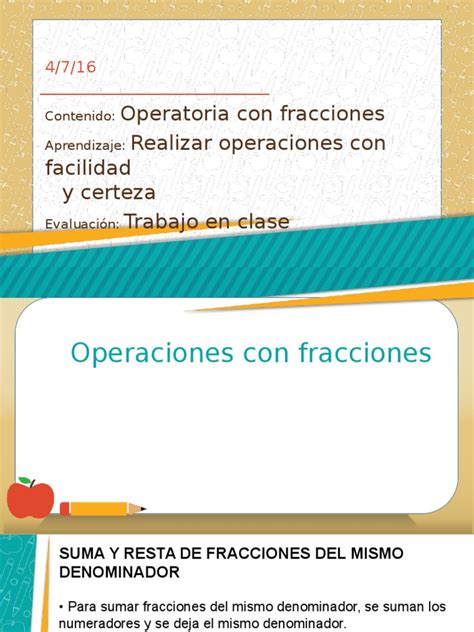 Pdf Clase Operatoria Con Fracciones Dokumen Tips