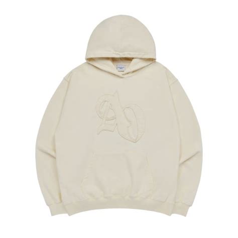 MUSINSA acmé de la vie NEW SYMBOL APPLIQUE HOODIE CREAM