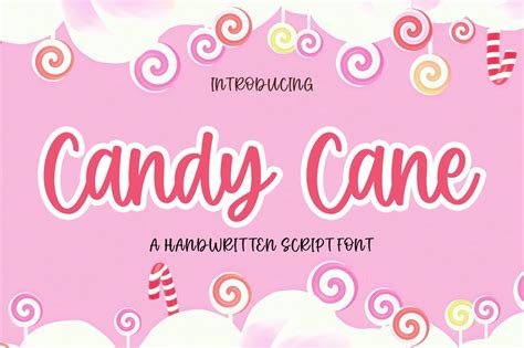 Candy Cane Font By Graphix Line Studio · Creative Fabrica