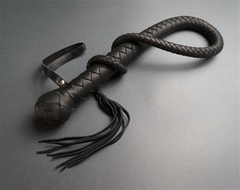 Single Tail Whip For Bdsm Leather One Tailed Sex Toys Etsy