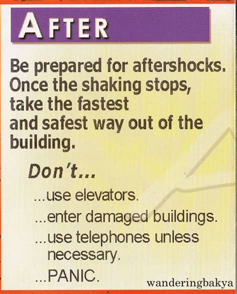 Phivolcs Earthquake Preparedness Guide: What to do Before, During and ...