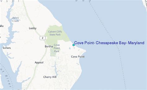Cove Point Chesapeake Bay Maryland Tide Station Location Guide
