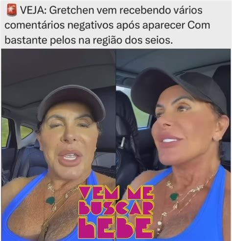 Excesso De Pelos Em Corpo De Gretchen Volta A Gerar Pol Mica E Cantora