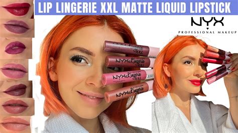 Nyx Lingerie Xxl Liquid Lipstick Shades Comparison Swatches