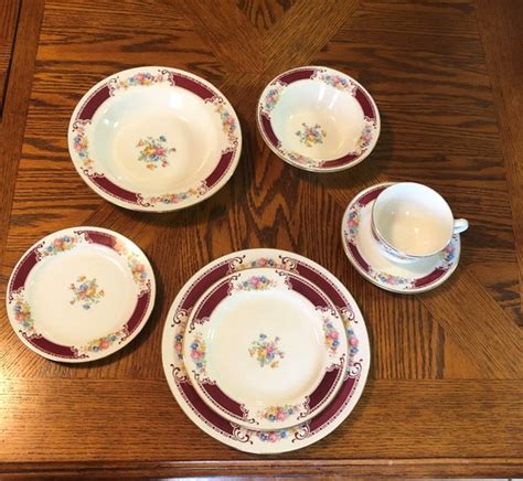 1949 Homer Laughlin Place Setting Majestic Brittany China Etsy