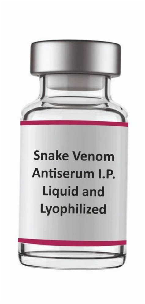 Snake Venom Antiserum At Rs 380 Piece Anti Snake Venom In Greater