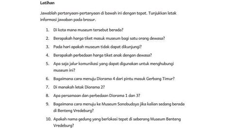 Kunci Jawaban Bahasa Indonesia Kurikulum Merdeka Kelas Sd Halaman