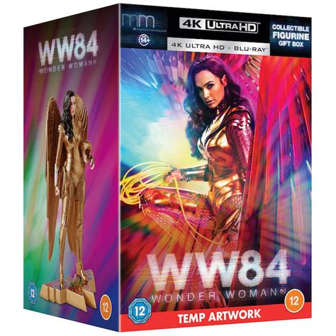 Wonder Woman 1984 4K 2D Blu Ray Box Set With Figurine Zavvi