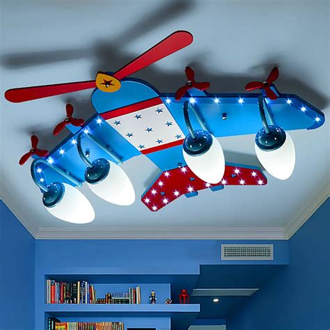 110v 220v E14 Boy Room Led Ceiling Light Modern Kids Children Lights