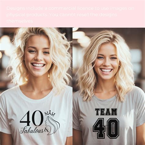 40 And Fabulous SVG Bundle PNG And SVG 40 Fabulous Svg 50th