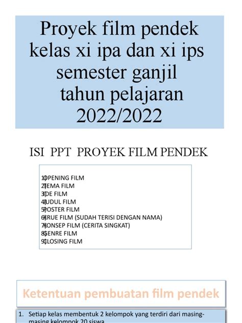 Rev Ppt Proyek Film Pendek 2022 Lani Pdf