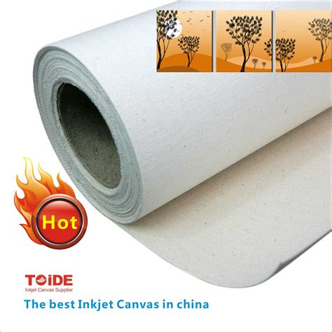 380GSM Glossy Eco Solvent Polyester Canvas Roll Printable Solvent Oil