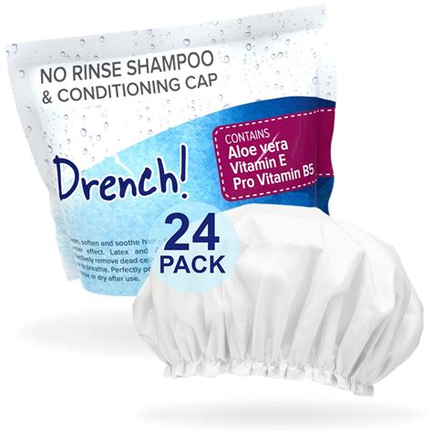 Amazon Drench No Water Rinse Free Shampoo Caps Waterless Shampoo