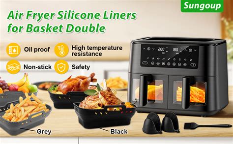 Sungoup Pcs Moule Air Fryer Silicone Pour Ninja Foodi Max Air Fryer