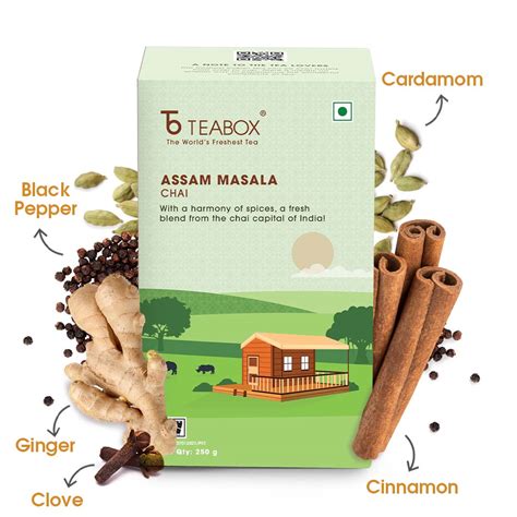 Buy 2024 Assam Masala Chai Tea Online 100 Chai Teabox