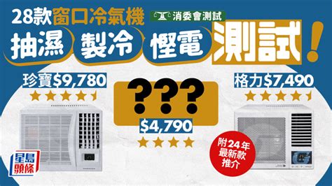 消委會冷氣機｜28款窗口機 匹半 3 4匹 製冷 抽濕 慳電全面評測！附2024年3大熱門冷氣機推介