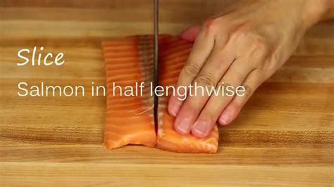 How To Cut Salmon Sashimi Youtube