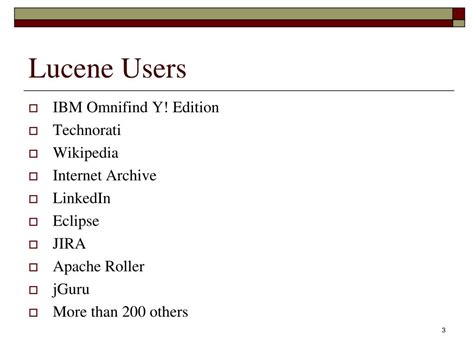 PPT - Introduction to Lucene PowerPoint Presentation, free download ...