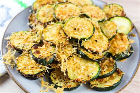 Air Fryer Zucchini Parmesan The Food Hussy