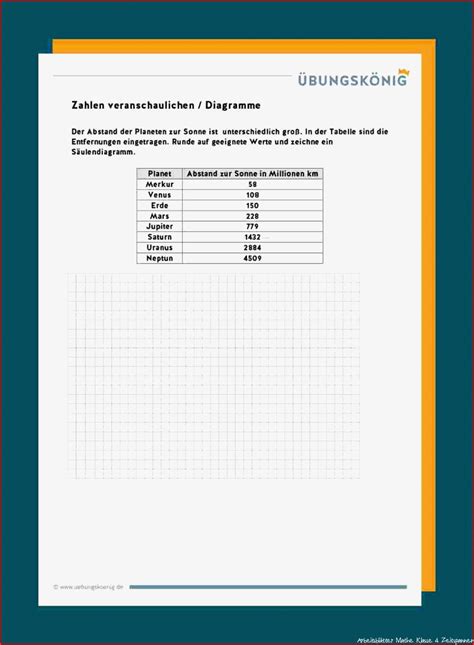 S Ulendiagramm Arbeitsbl Tter Mathe Klasse Diagramme Kostenlose