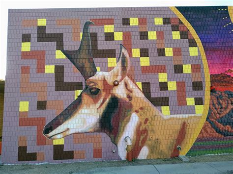 Justseeds | Endangered Species Mural #20: Sonoran Pronghorn and Yuma Rail