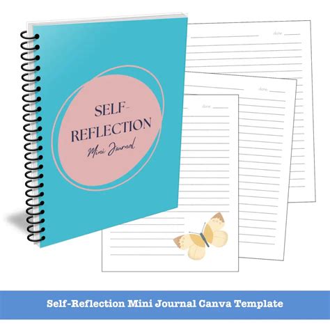 Self Reflection Journal Canva Template Mini Plr Journal