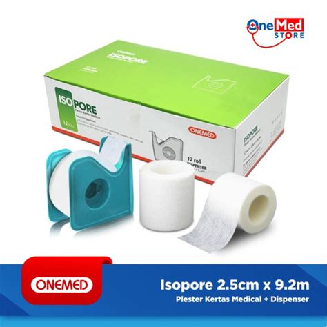 Jual Isopore 2 5cm X 9 2m Plus Dispenser Onemed Plester Kertas Medical