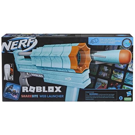 Nerf Roblox SharkBite Web Launcher Rocker Blaster Includes Code To