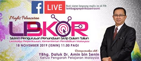 Lembaga Peperiksaan Rasmi On Twitter Jangan Lupa Saksikan FB Live