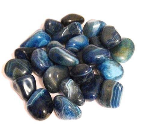 Blue Banded Agate Tumble Stone