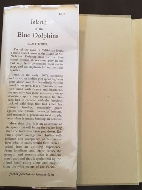 Island Of The Blue Dolphins By Scott Odell Near Fine Hardcover 1960